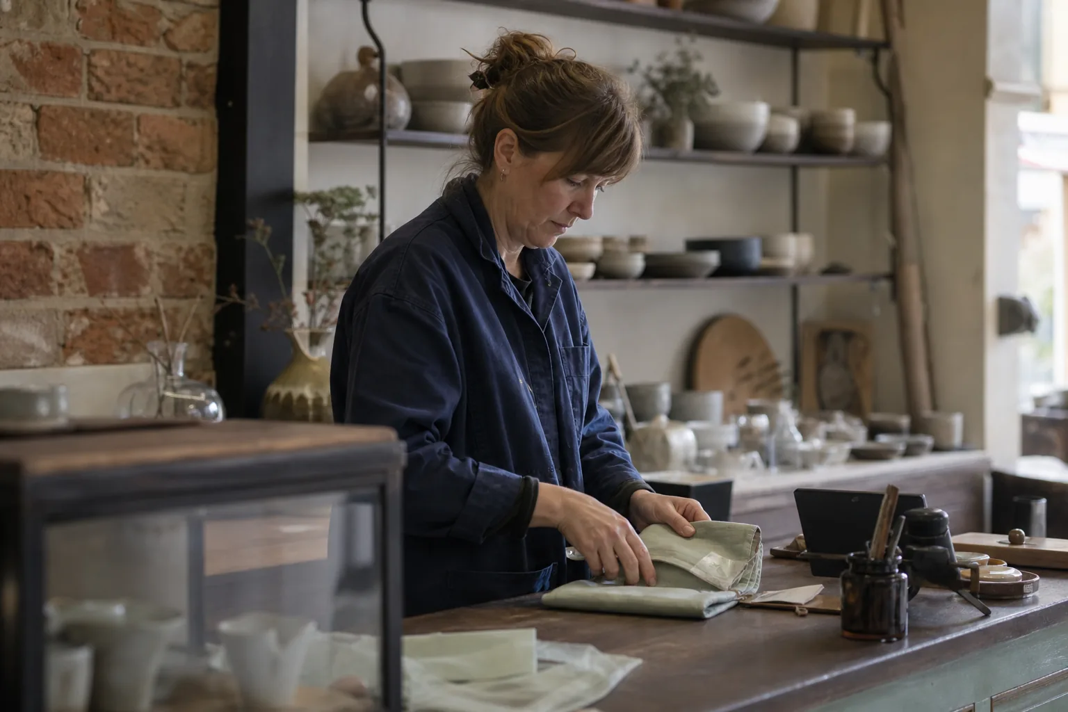 Werk in een Nederlandse winkel of werkplaats. Beeld bij het artikel: Kun je in jouw winkel beter de globalisatiemethode of de marge per goed gebruiken?
